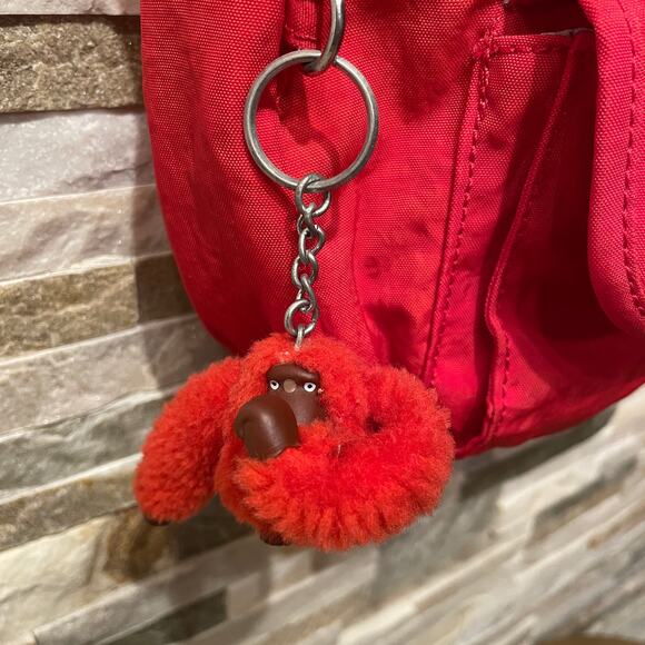 Kipling Red Nina Crossbody | Y2K Vintage Nylon Bag, Original Monkey Charm - Picture 14 of 14